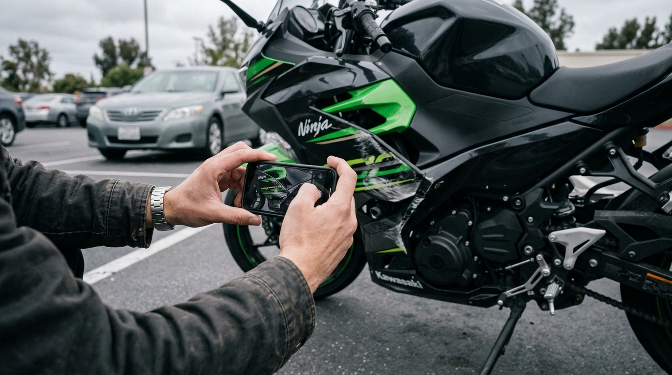 California lane splitting motorcycle accident liability and comparative negligence