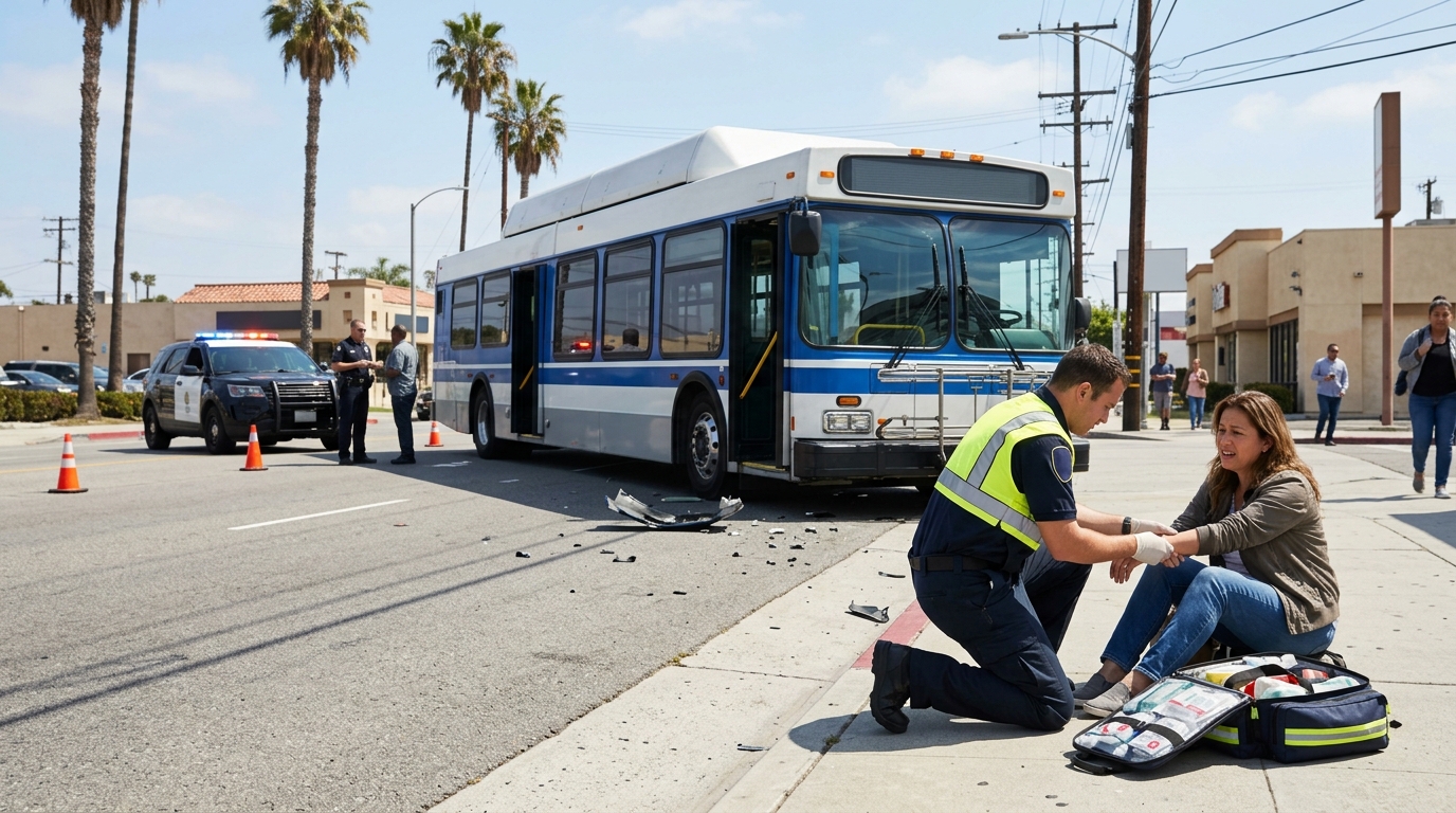 What to do after a bus accident in California